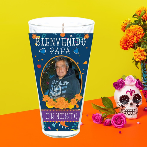 6 Etiquetas Con Foto Dia Muertos Kit Imprimible