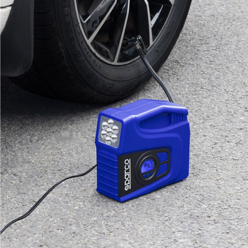 Compresor de aire eléctrico Sparco SPT163 120W 12V azul