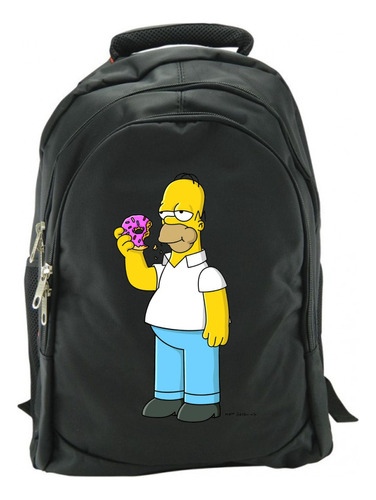 Morral Homero Simpson Donuts Maleta Bolso De Espalda