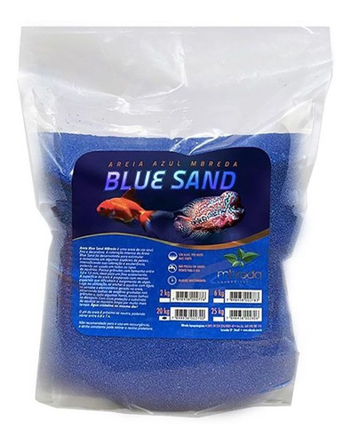 Areia Azul Blue Sand Mbreda 2kg Aquários E Decoração