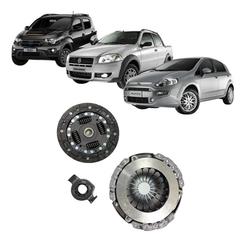 Kit Embreagem Completa Luk Doblo Idea Punto Fiorino Fire Evo