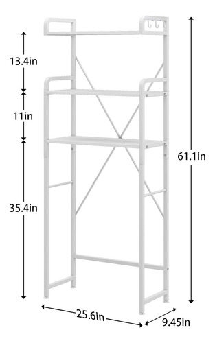 Estante De Almacenamiento Para Inodoro Con Estantes De Baño