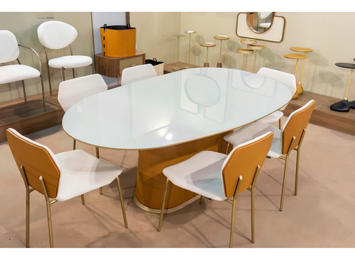 Mesa de comedor 207,4 x 121,5 x 75 cm Omega Off/ PU Cwt