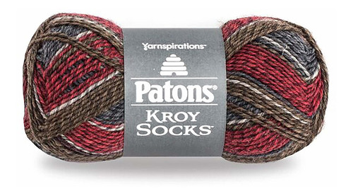 Patons Kroy Socks Hilo Gris Marron Marl