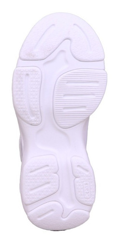 Imagen 7 de 7 de Tenis Niña 18-25 Yuyin 20342 Microfibra Blanco Escolar Gnv®