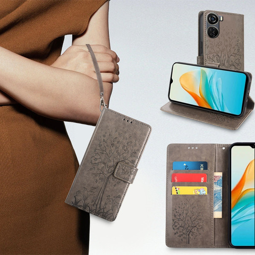 Funda Con Tapa Teléfono Compatible Con For Zte Axon 40 Lite