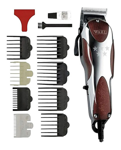 Cortadora de pelo Wahl Professional 5 Star Magic Clip 8451 plata y roja 220V