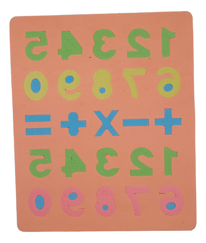 10 Pz Juego Foamy Tablas Sumas Restas Rompecabezas Infantil