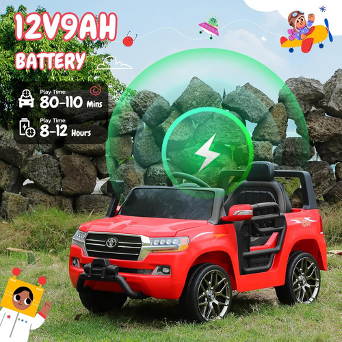 Toyota Ride On Car Para Niñas, 12v7ah, Funciona Con Pilas, A