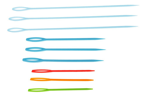 9 Pieces Plastic Needles And Knitting Loom Hook Crochet Hook