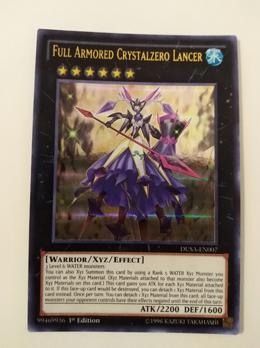 Full Armored Crystalzero Lancer - Ultra Rare          Dusa