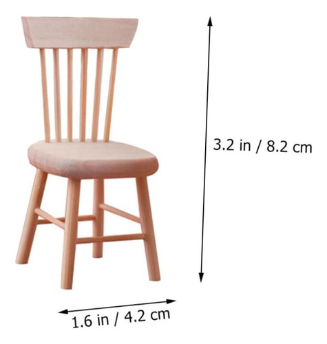 Totority 6 Piezas Silla De Casa De Muñecas Silla Con Respald