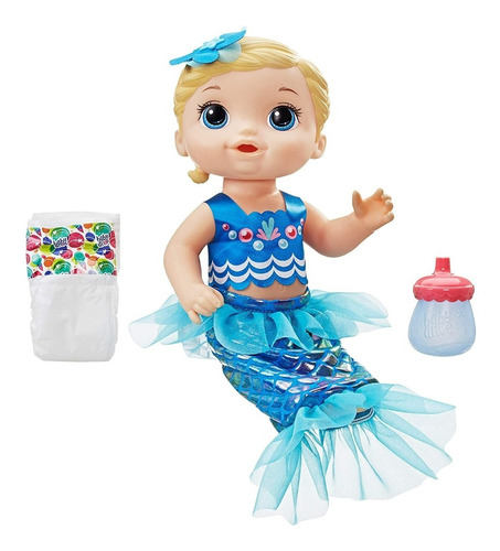 Baby Alive  Muñeca Sirena Shimmern Splash 