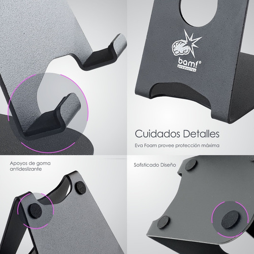 Imagen 6 de 8 de Soporte Tablet Bam T4 iPad Samsung, Etc De 4 A 14 Premium!