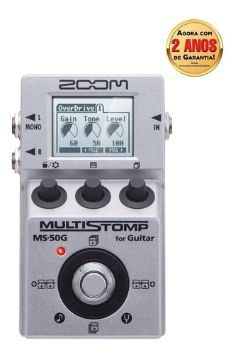 Pedal Zoom Ms-50g Multistomp Original Com Fonte 