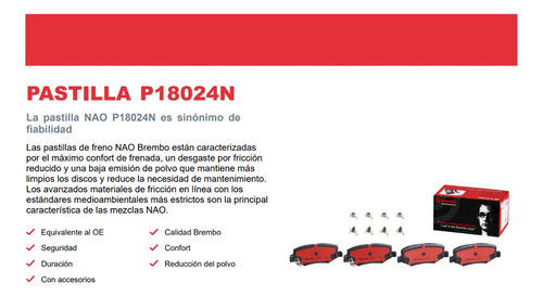 Brembo Balatas Tra Cerámicas Jeep Liberty 2008-13 - P18024n