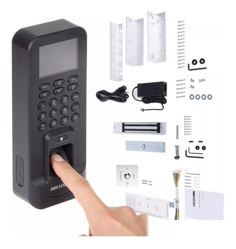 Kit De Control Acceso Biometrico Cerradura Base Boton