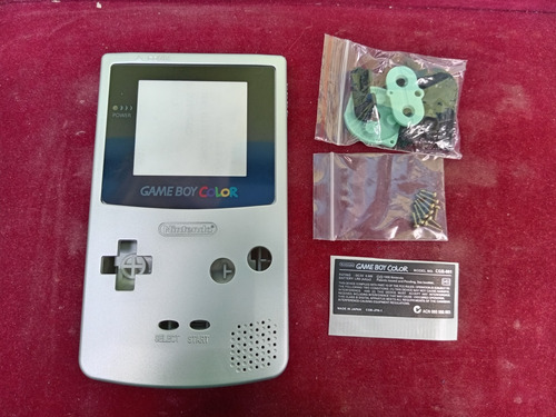Carcasa ( Gameboy Color ) 20v ( Silver ) Plateada  _\(^o^)/_