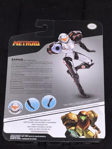 Metroid Samus Wit Morph Ball Jakks Pacific Phazon Suit