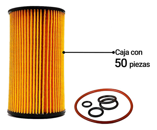 Caja De 50 Filtros Para Aceite Glk350 V6 3.5l 10/13