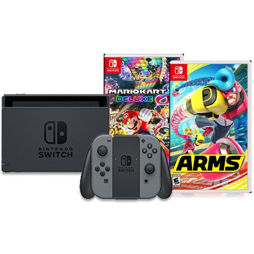 Nintendo Switch + Mario Kart Deluxe 8 + Arms Nuevo!!!
