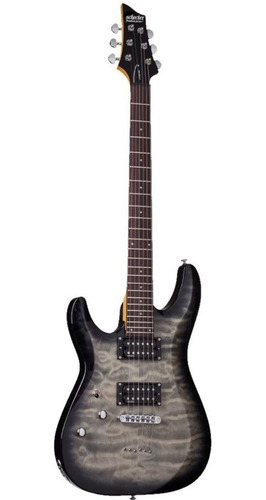 Guitarra Eléctrica Schecter C-6 Plus Charcoal Burst Zurda Lh