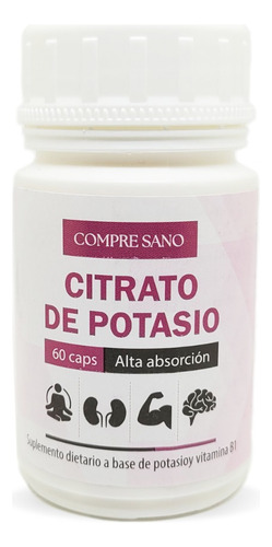 Citrato De Potasio 60caps 400mg 