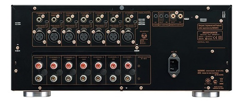 Amplificador preto de 7 canais Marantz-MM8077