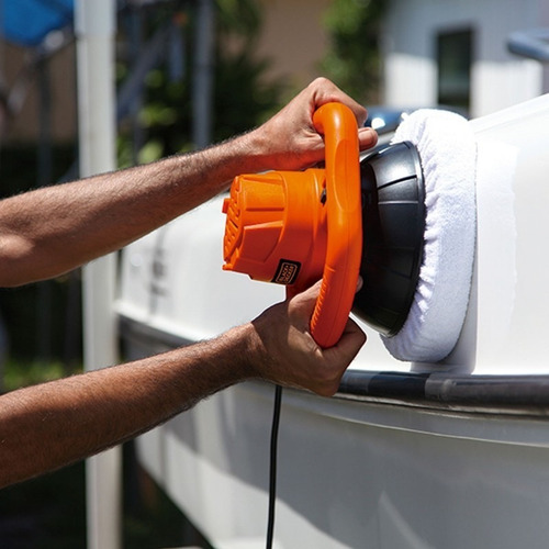 Pulidora Orbital 10puLG 120w+3bonetes Kp12k-b2 Black+decker