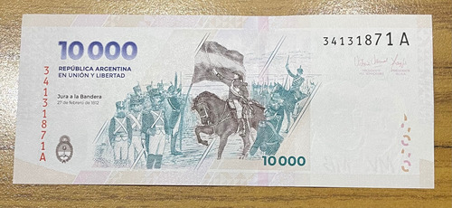 Billete De 10000 Pesos 2024 Belgrano Del Valle
