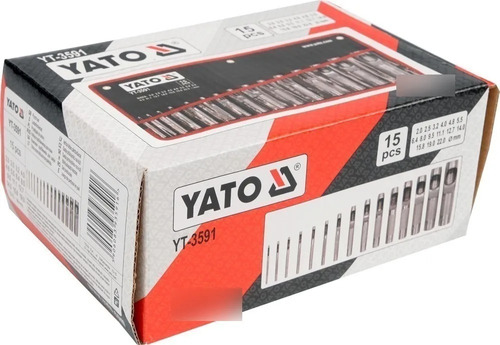 Set De Saca Bocado De Golpe 15pcs - Yato    Yt-3591