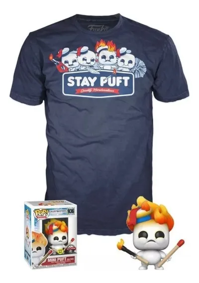 malvaviscos cazafantasmas Funko Pop Tees Cazafantasmas Ghostbusters Talla Grande