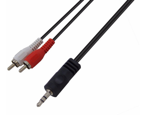 Imagen 4 de 5 de Cable De Audio Mini Plug Stereo A 2 Rca 1,50 Mts