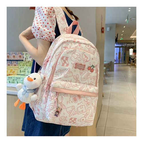 Linda Mochila Simple Y Fresca For Estudiantes De Secundaria