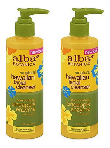 Alba Botanica Hawaiian Enzyme Limpiador Facial De Piña, 8 .