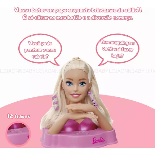 Barbie Styling Head Core 12 Frases Para Pentear E Maquiar - Pupee