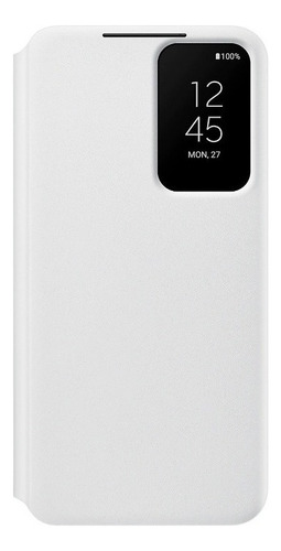 Case Samsung S-view Flip Cover Para Galaxy S22 Normal Blanco