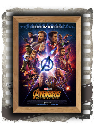 Cuadro Decorativo Cartel Película Avengers Infinity W Cp0010 Multicolor