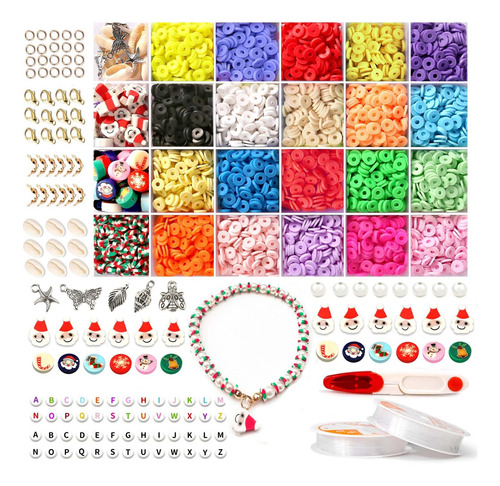 Kit Cuenta Heishi Arcilla 5686 Joyeria Para Pulsera Kits