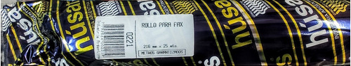 Rollo De Fax Husares 21.6 Cm X 25 Mts Pack X 10 Oferta!!