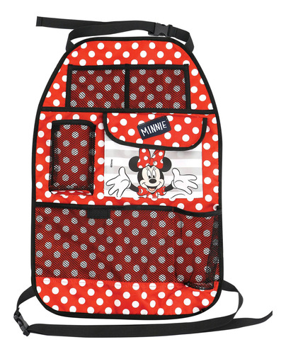 Bolso Organizador Porta Objetos Libro Botella Disney Minnie Color Rojo