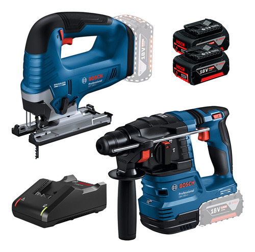 Kit Martelete Comb Serra Tico Tico Bosch 18v Bivolt Combo