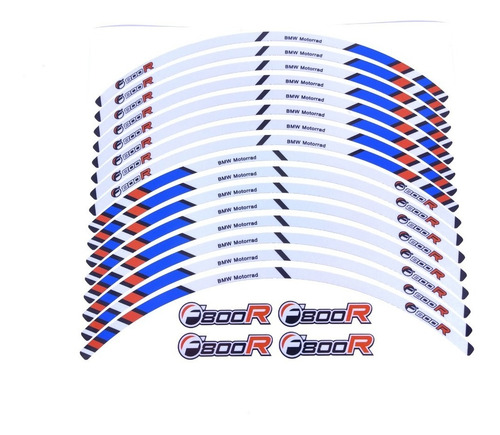 Kit Adesivo Roda Refletivo Interno Bmw F800r Fri014 Fgc