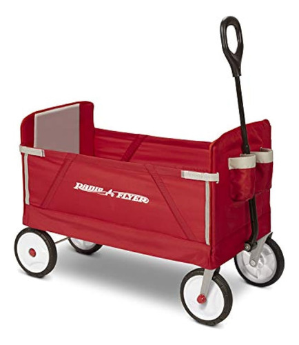 Vagón Plegable Radio Flyer Para Niños Y Carga, Rojo