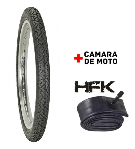 Imagen 1 de 6 de Kit Cubierta 225-16 F851+ Camara De Ciclomotor Horng Fortune