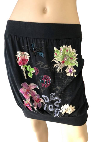 Pollera Desigual Globo Negra