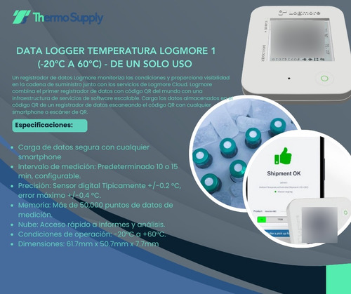 Data Logger Temperatura Logmore 1 (-20°c A +60) Desechable