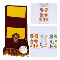 Comprar Bufanda Harry Potter Oficial Combo + Set Sticker Gryffindor Combo Bufanda Mas Stickers