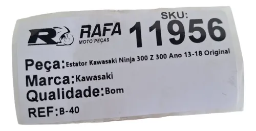 Estator Kawasaki Ninja 300 Z 300 Ano 13-18 Original | MercadoLivre