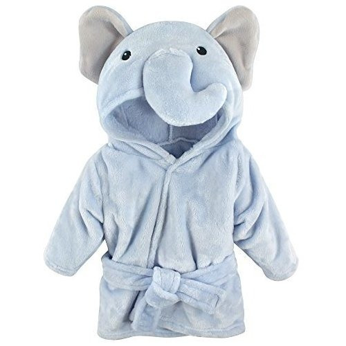 Bata Para Bebe De 0-9 Meses Con Capucha De Elefante Azul